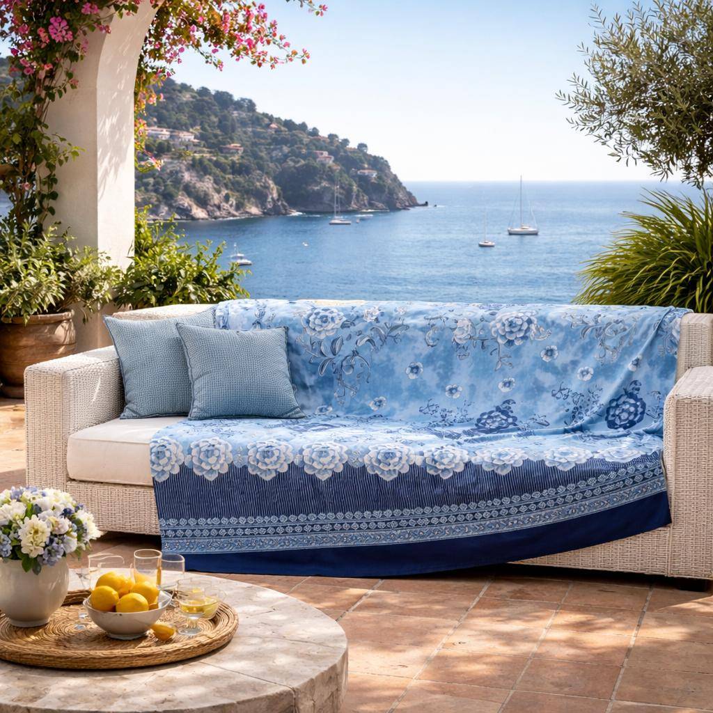 Bassetti Granfoulard/Dekotuch Paraggi Blau 180 x 270 cm