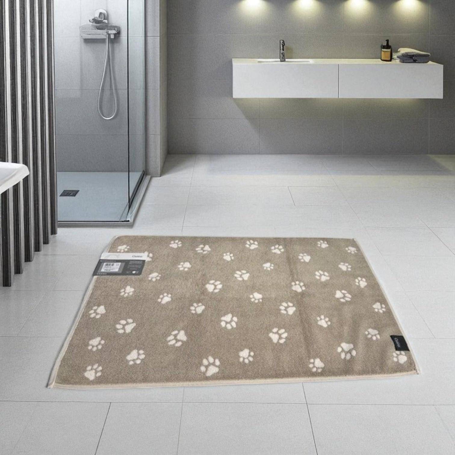 Cawö Frottier-Dusch/Badematte WE LOVE DOGS Pfötchen 6247 Natur/Beige 50 x 80 cm Cawö Frottier-Dusch/Badematte WE LOVE DOGS Pfötchen 6247 Natur/Beige 50 x 80 cm
