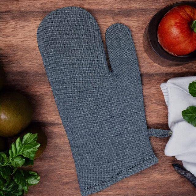 Classic Textiles of Sweden- Recycelter Ofenhandschuh Kamp in Navy Melange