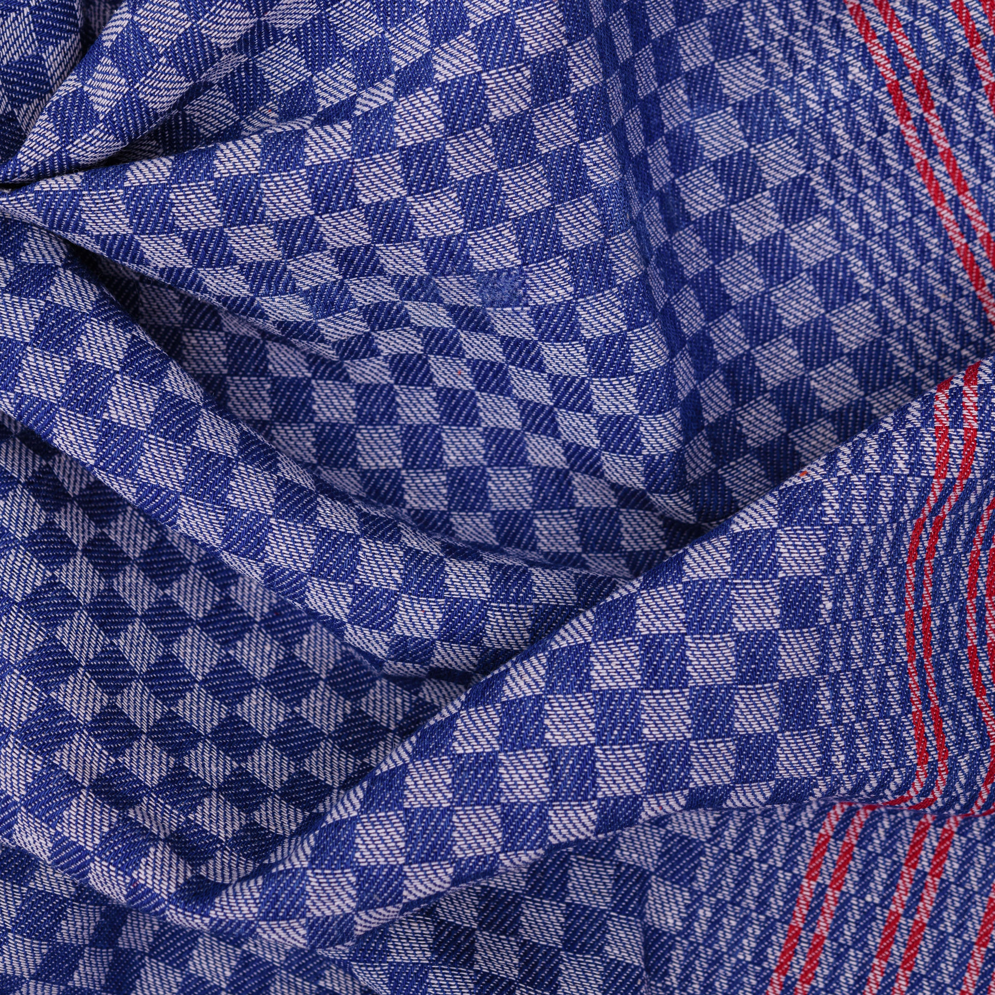 Grubentuch Classic - Blau/Orange