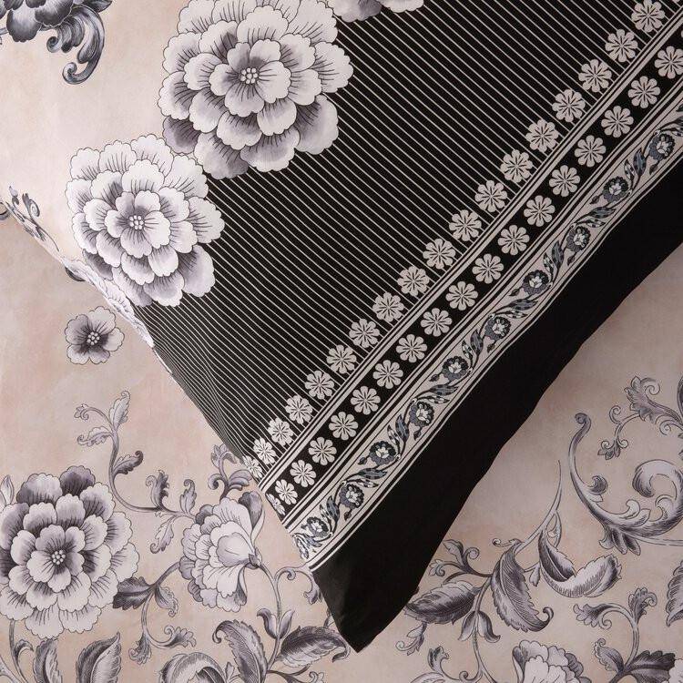 Bassetti Bettwäsche Paraggi Nero 155 x 220 cm