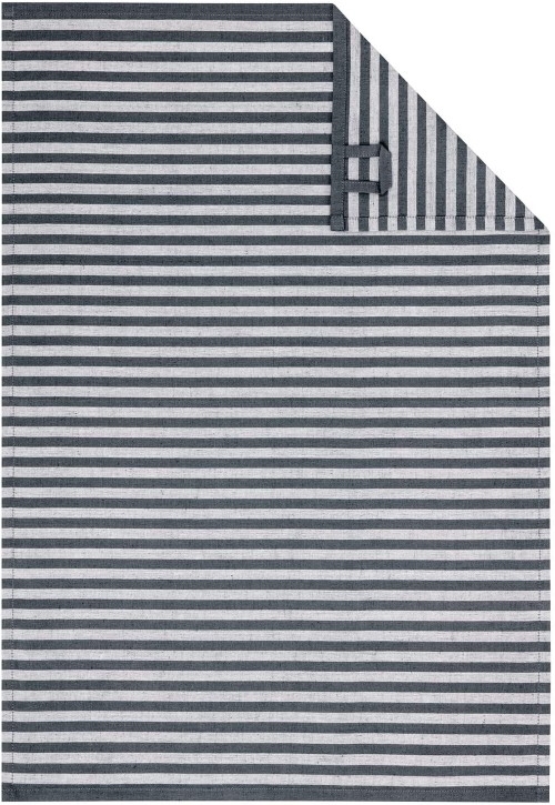 Cawö Geschirrtuch Cuisine Campus Ringel 955 Anthrazit 77 50 x 70 cm