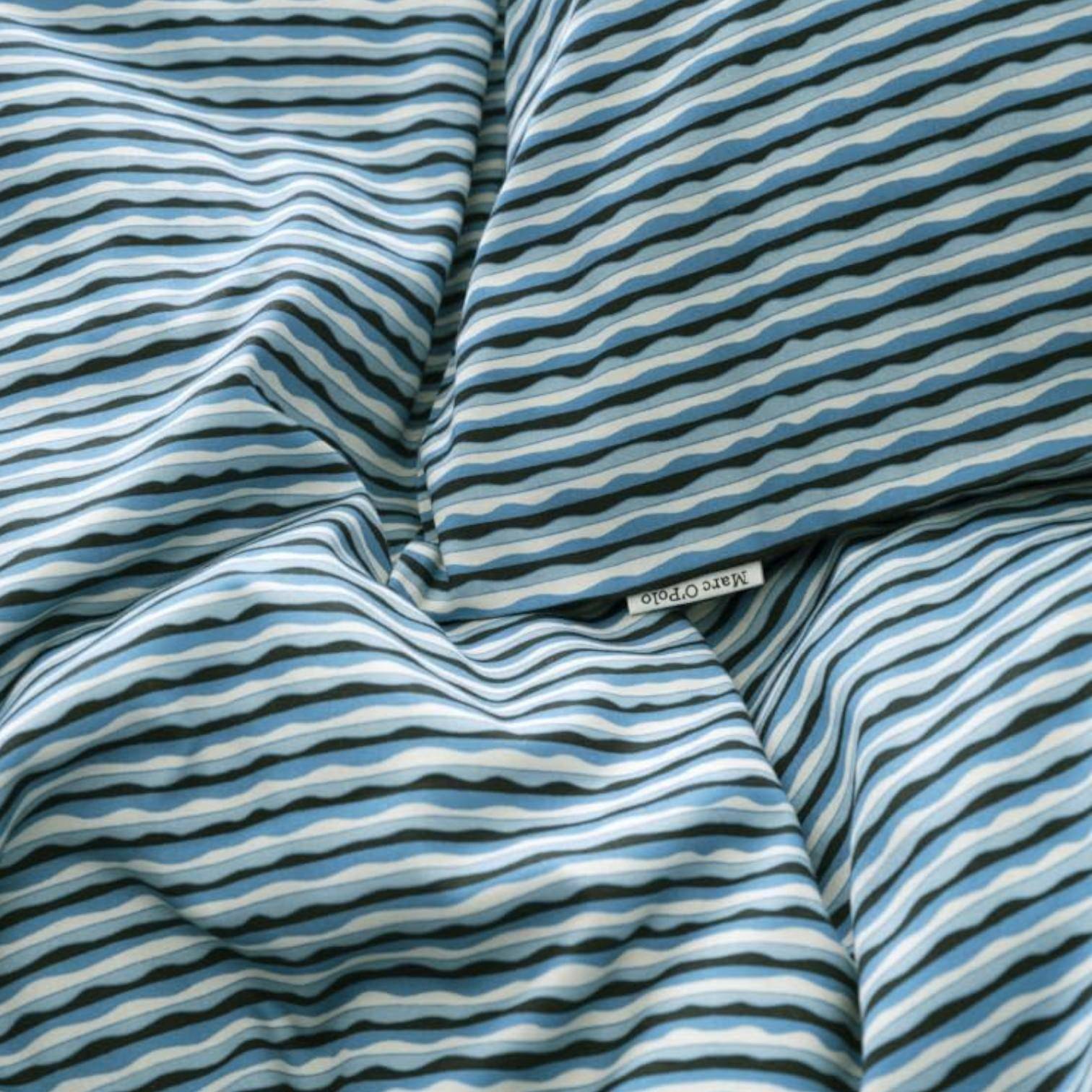 Marc O'Polo Bettwäsche Janne Stormy Blue 155 x 220 cm
