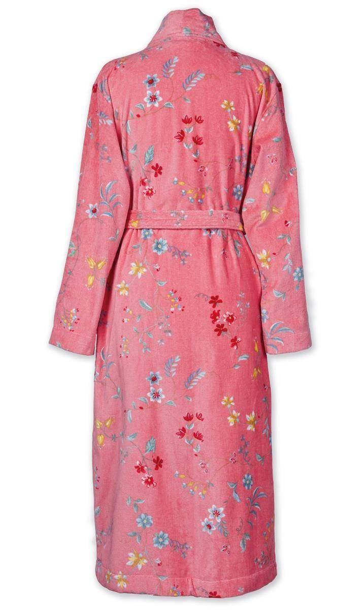 PiP Studio Bademantel Les Fleurs in Pink - Größe S