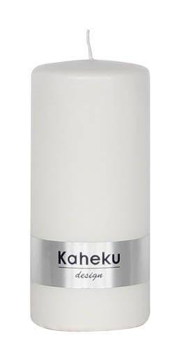 Kaheku Cylinderkerze Powder Weiß 6,8 Ø 15h