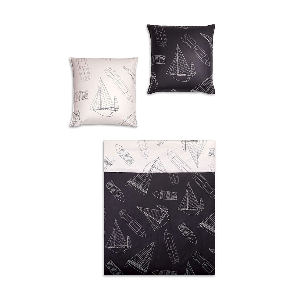 Covered Bettwäsche Sailing Black 155 x 220 cm