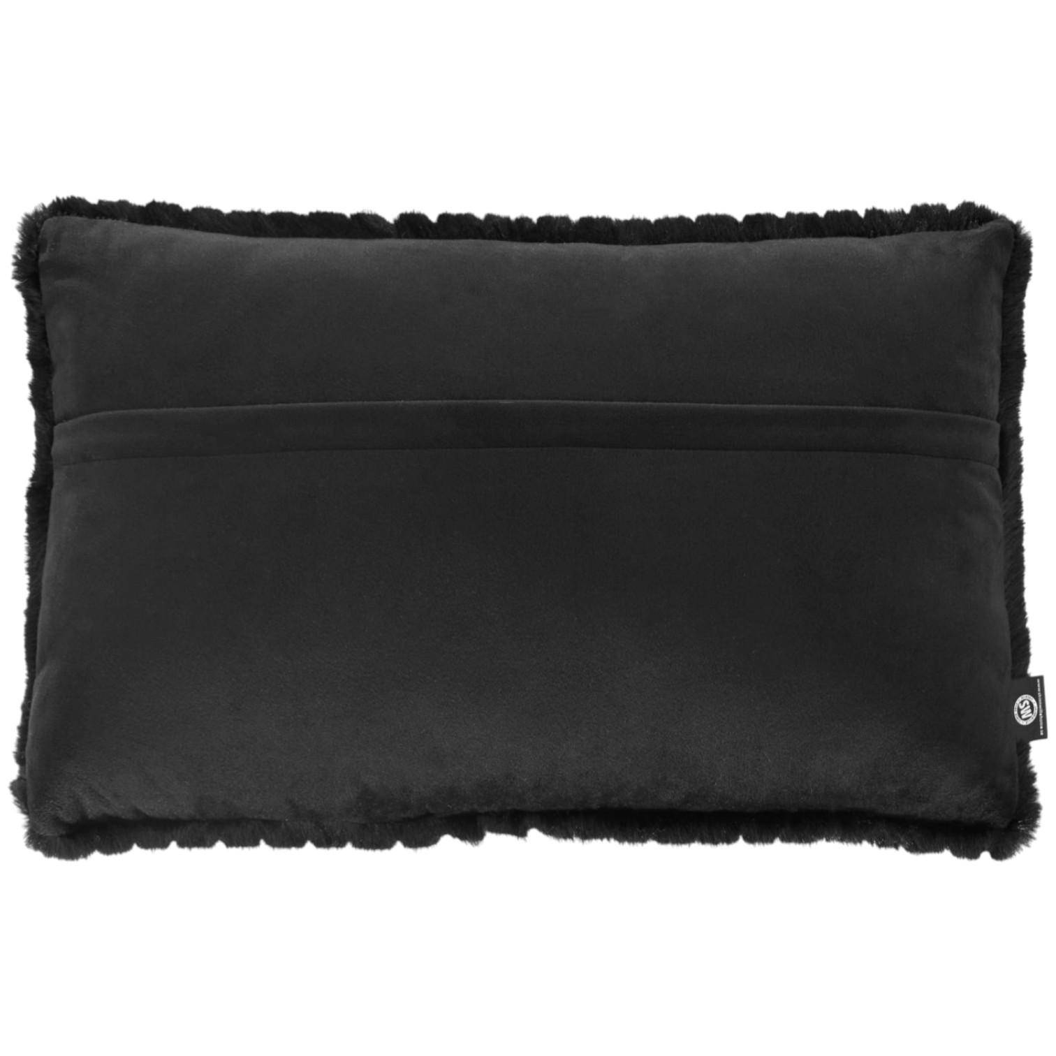 Skinnwille Dekokissen Grace Black L 40 x 60 cm