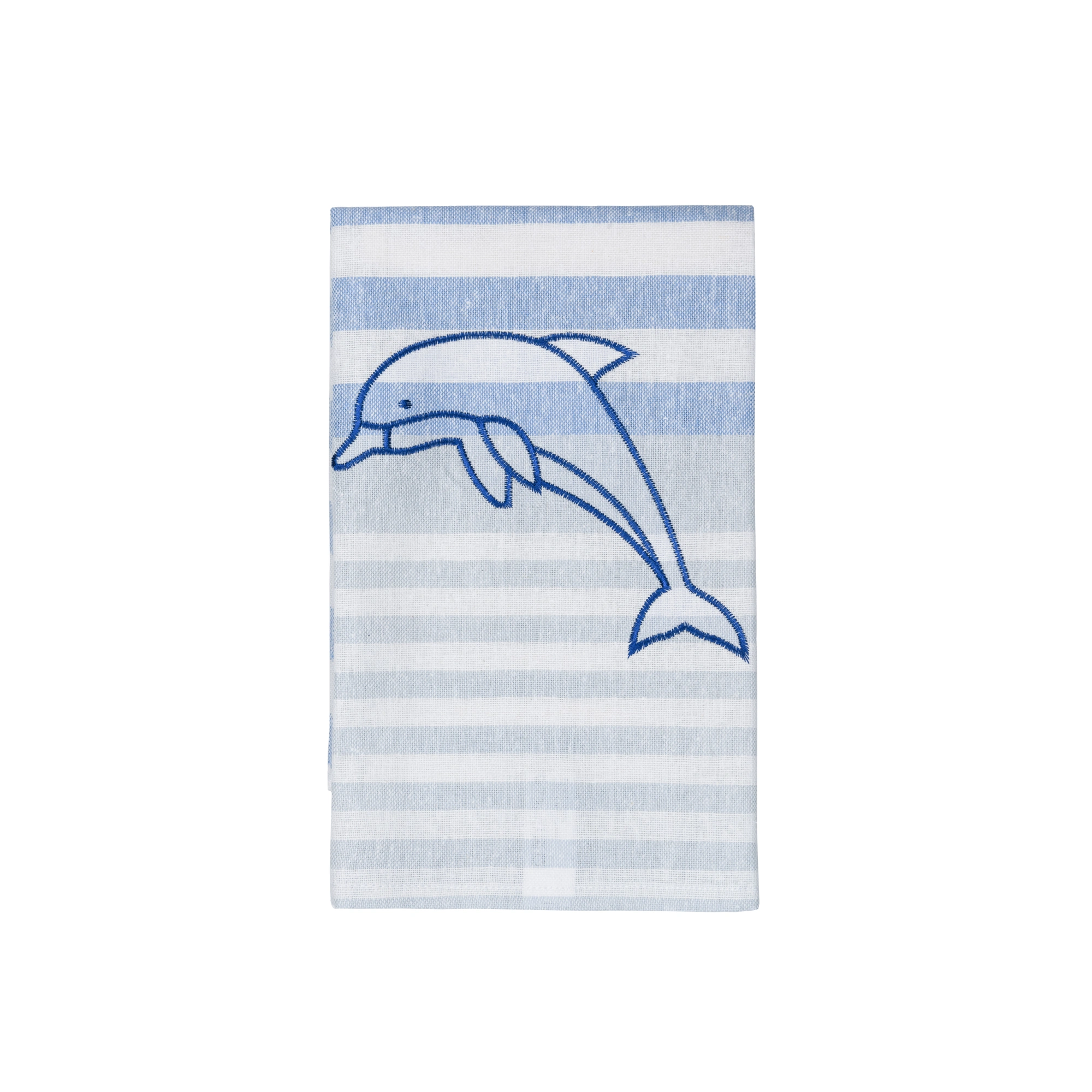 Mare Geschirrtuch Delfine - bestickt 