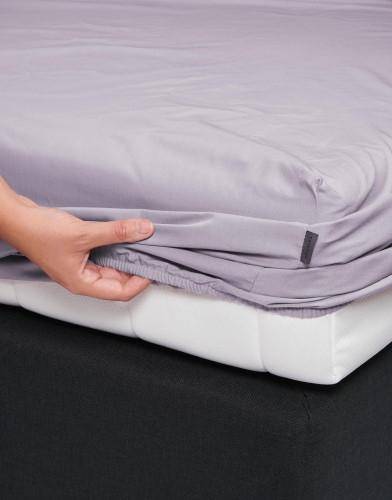 Essenza Minte Spannbetttuch Fb. Purple Breeze 200 x 200 cm