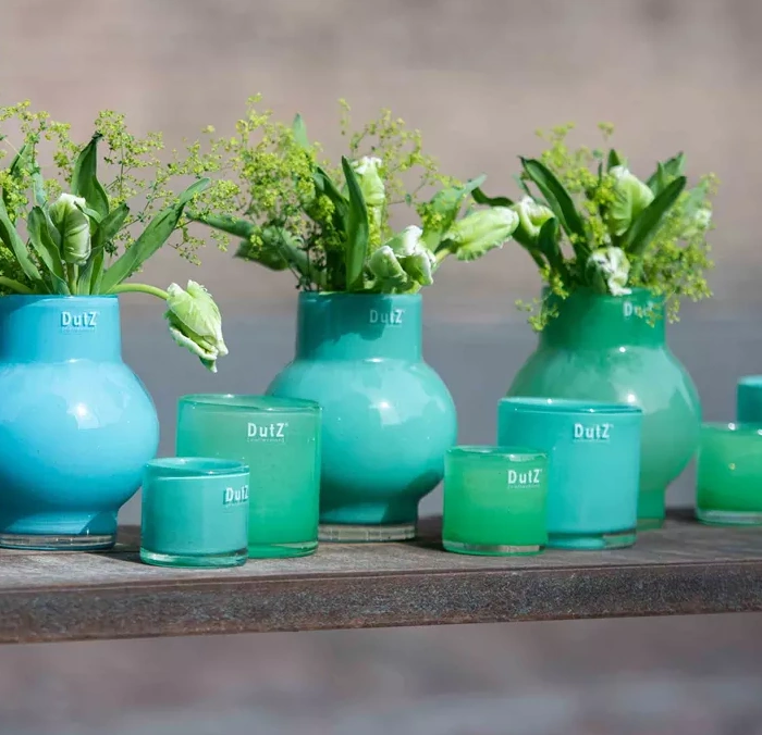 DutZ Teelichtglas Grasgrün - 7 cm