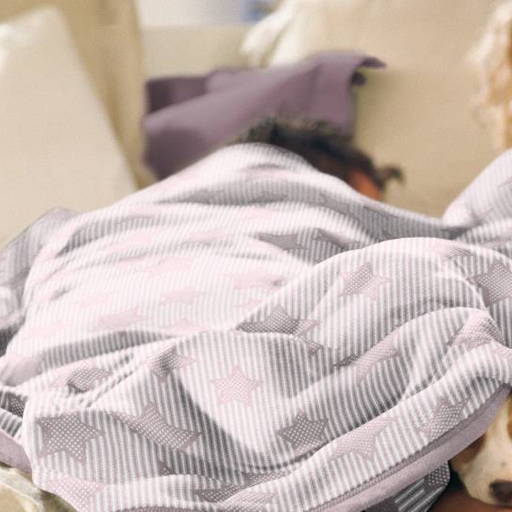 Biederlack Wohndecke Cotton Home 7 Sterne Lotus 150 x 200 cm