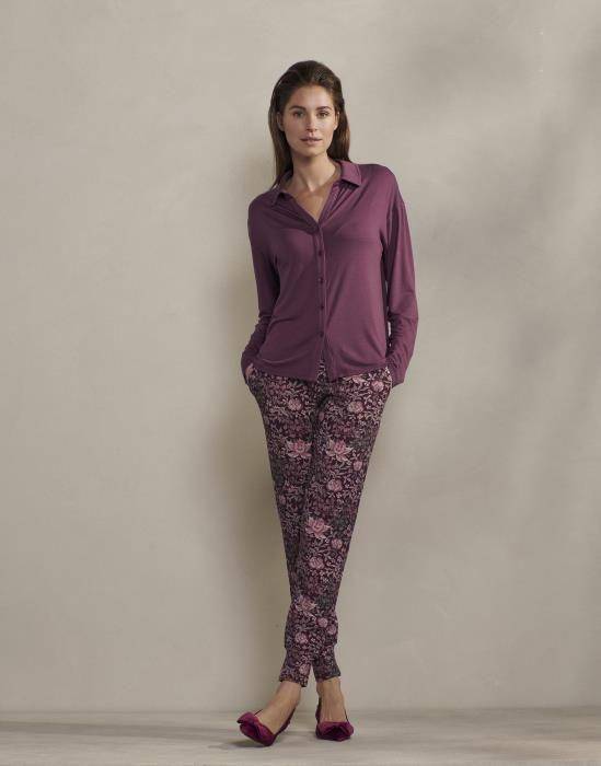 ESSENZA lange Hose Jules Ophelia Plum wine in S