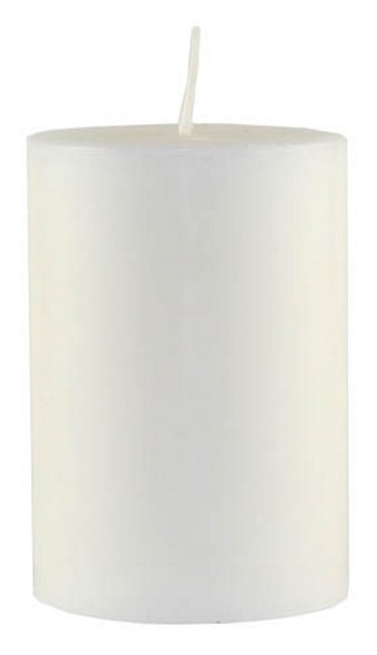 Kaheku Cylinderkerze Silea Stearin Weiß 15 cm hoch