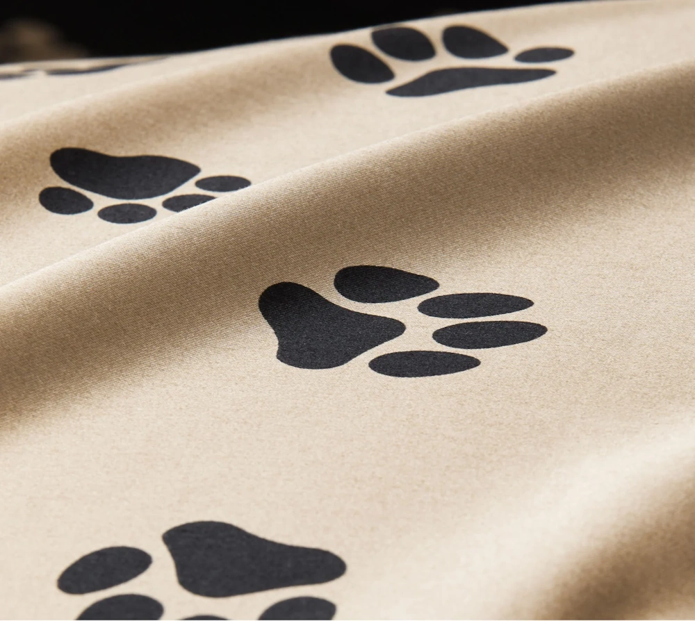 Elegante Comfort Satin Bettwäsche Paws 135 x 200 cm