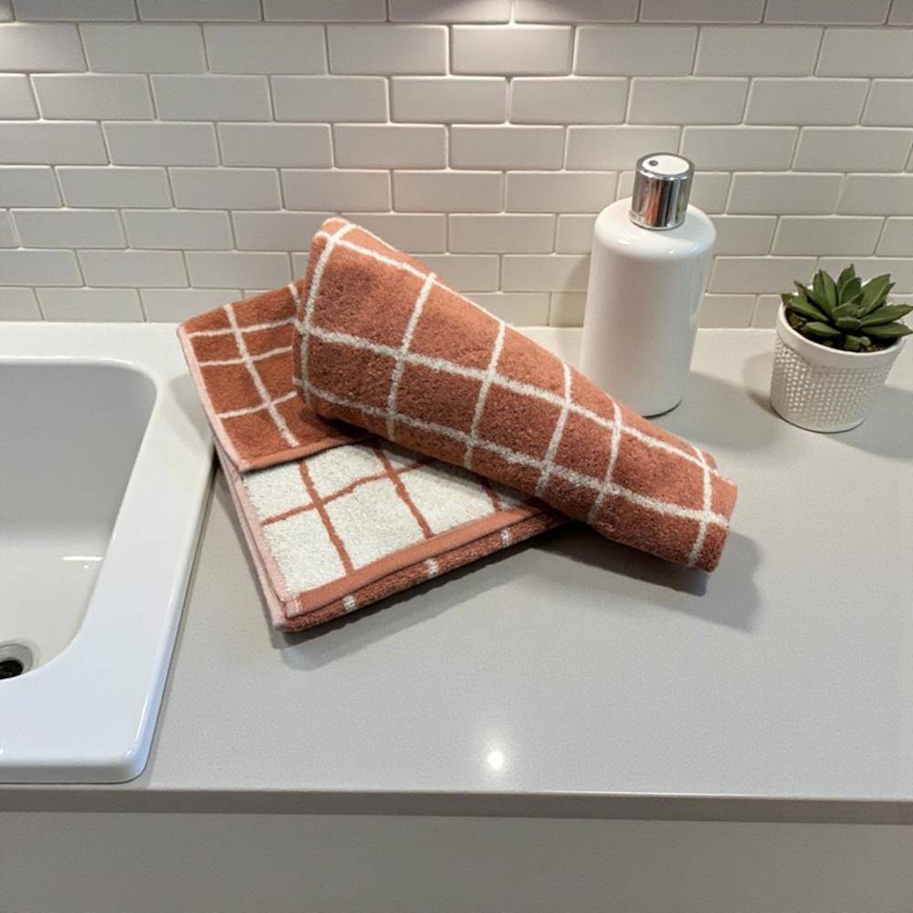 Cawö Frottiertuchserie Atelier 6241 Kupfer Handtuch 50 x 100 cm