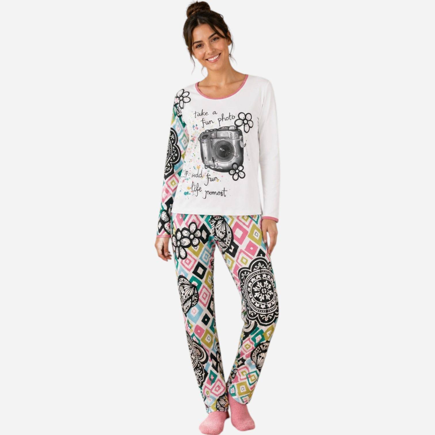 Desigual Pant B&W Rombos M