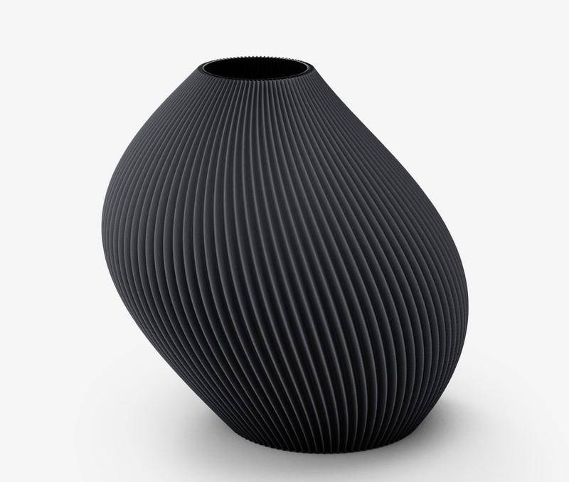 Recozy Bent 2 - Vase Stone Grey
