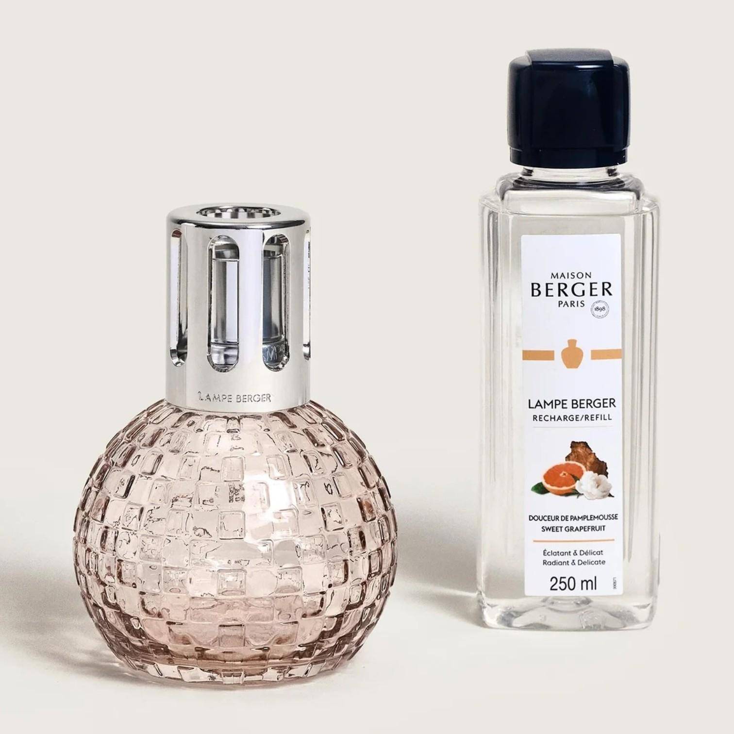 Lampe Berger Disco Rosa mit Duftflasche Strahlende Pampelmuse 250 ml