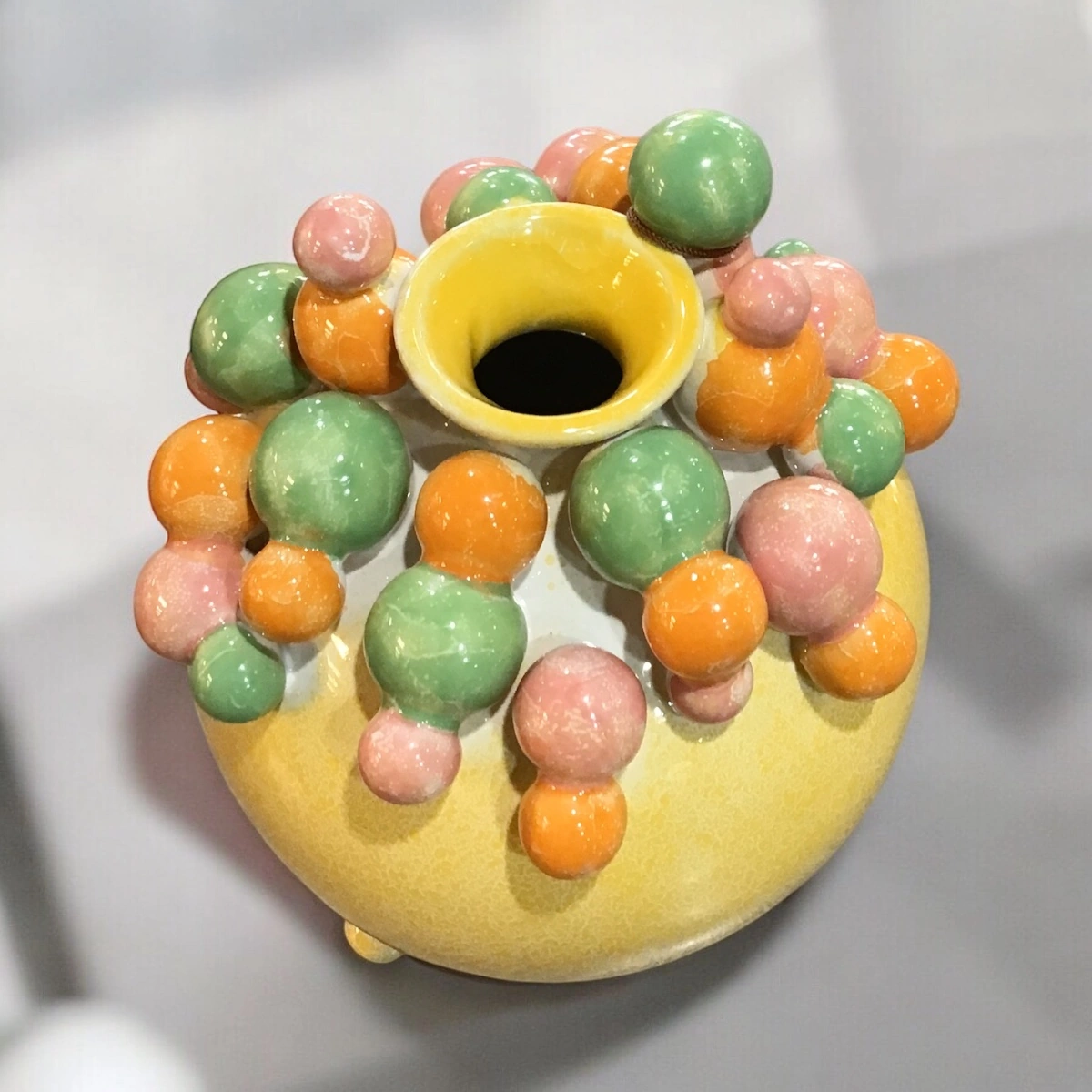 Villa Poterry - Vase Piccadilly in Gelb
