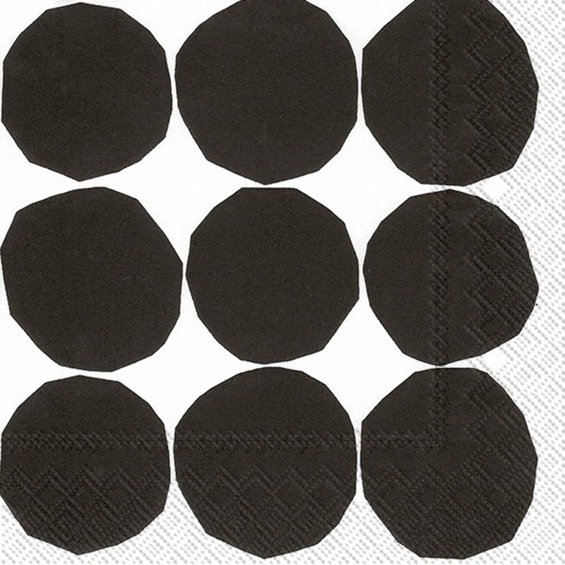 ihr Lunch Servietten Marimekko Kivet Black White 33 x 33 cm