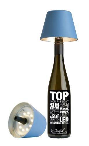 Sompex akkubetriebene In- und Outdoor-Dekoleuchte TOP blau