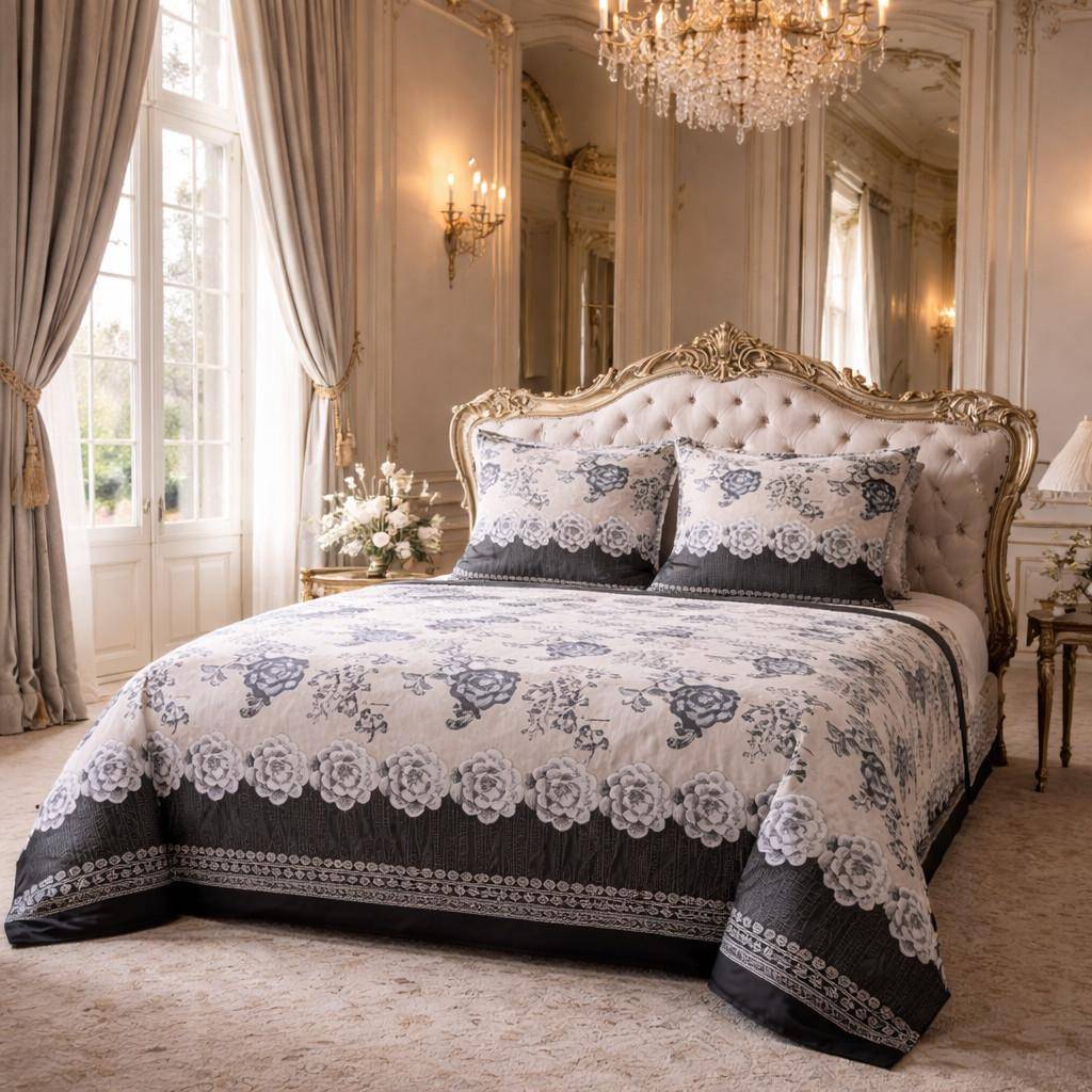 Bassetti Bettwäsche Paraggi Nero 135 x 200 cm