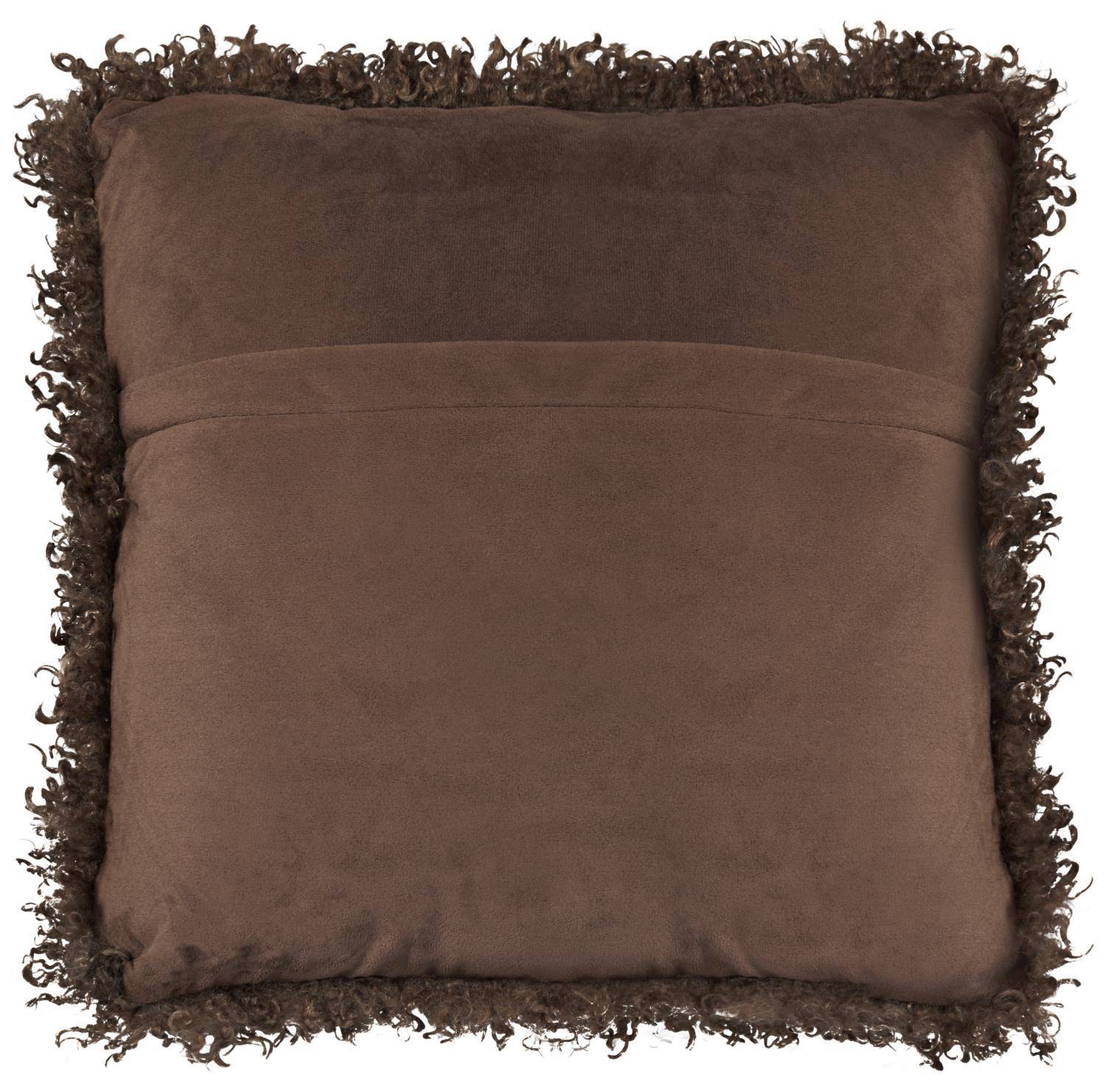 Skinnwille Dekokissen Wooly Brown 45 x 45 cm