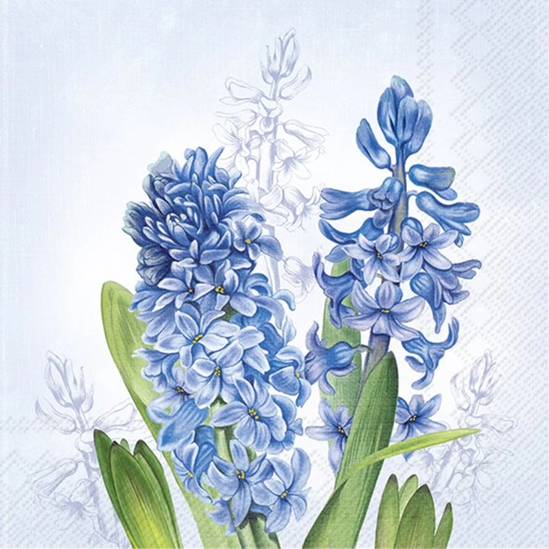 ihr Cocktail Serviette Hyacinth Blue 25 x 25 cm