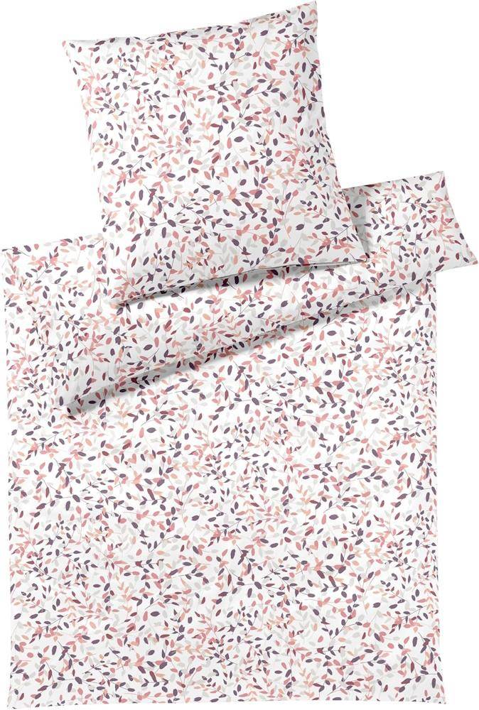 Elegante Jersey Bettwäsche Visible Pfirsich 155 x 220 cm