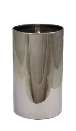 Kaheku LED Kerze Sansa Lüster-Grau 12,5 cm hoch 