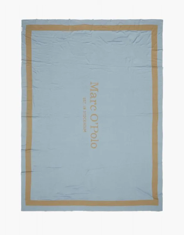 Marc O'Polo Strickplaid Statement in Aquamarine 150 x 200 cm