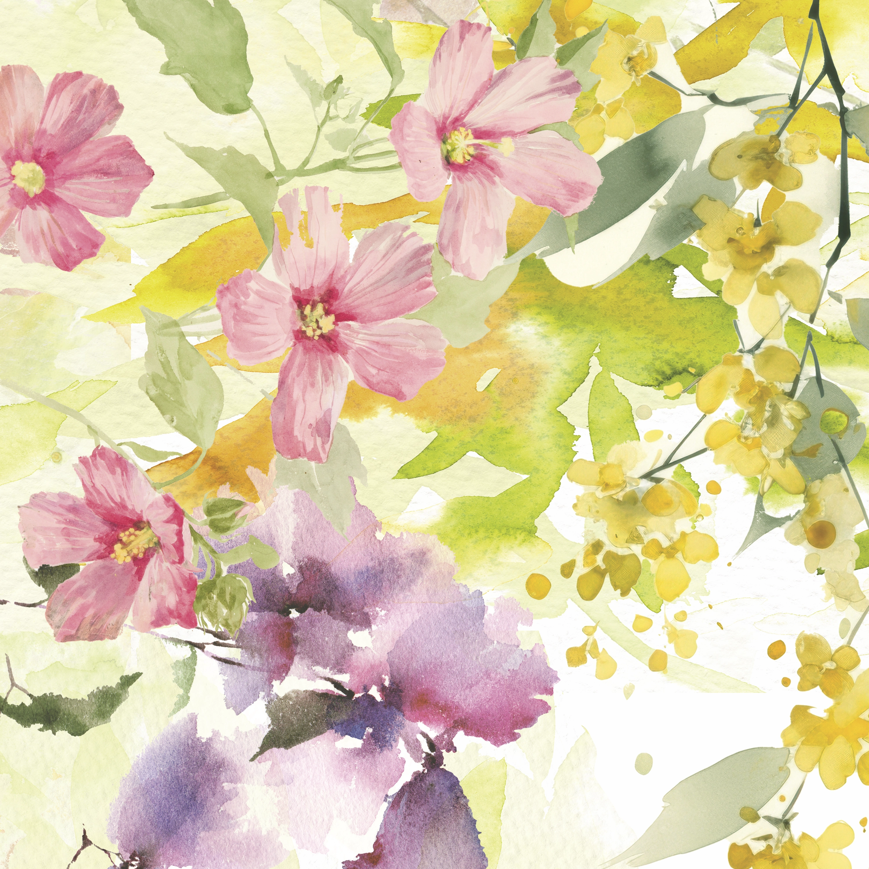 Garnier Thiebaut Serviette Souffle Fleuri Printemps