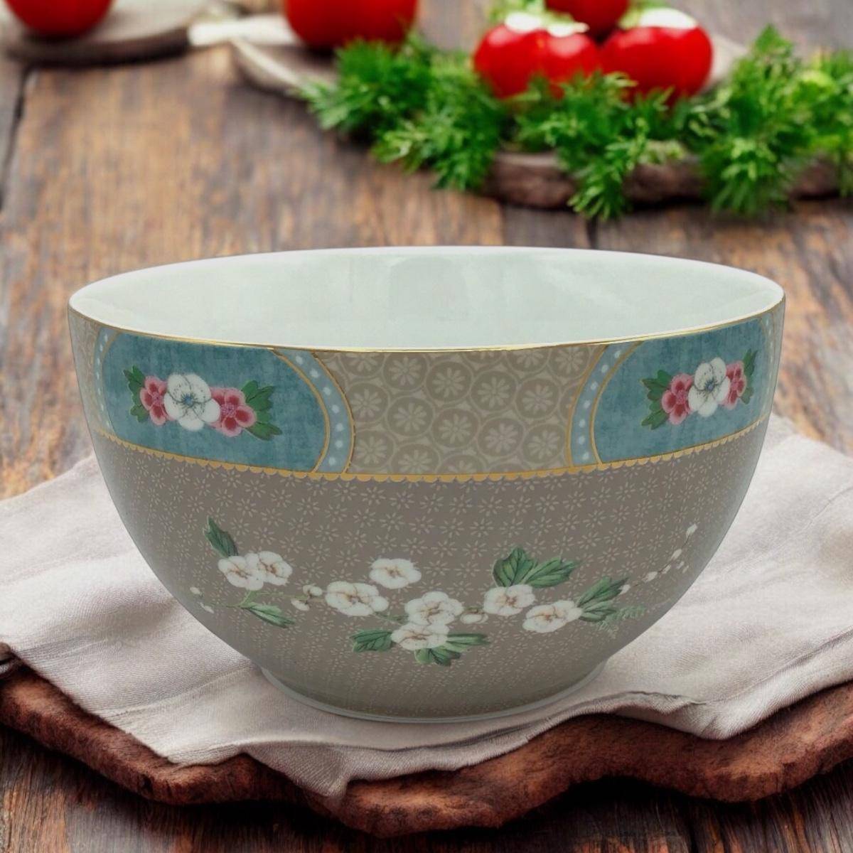 PiP Studio Bowl Blushing Birds Khaki 18 cm