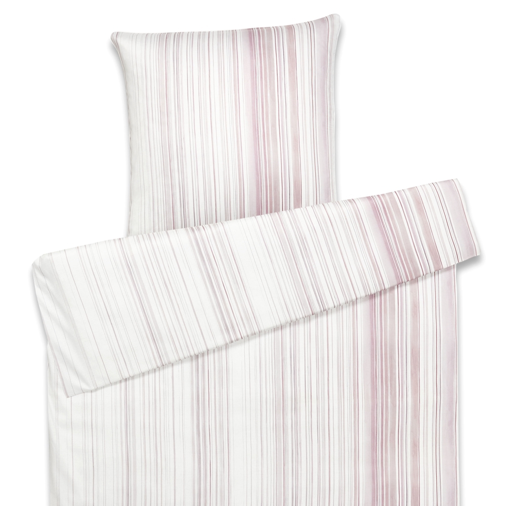 Elegante Comfort Satin Bettwäsche Grades Rosé 135 x 200 cm