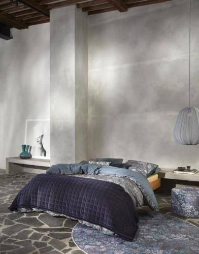 ESSENZA Baumwollsatin Bettwäsche Ophelia Midnight Swim 155 x 220 cm + 80 x 80 cm