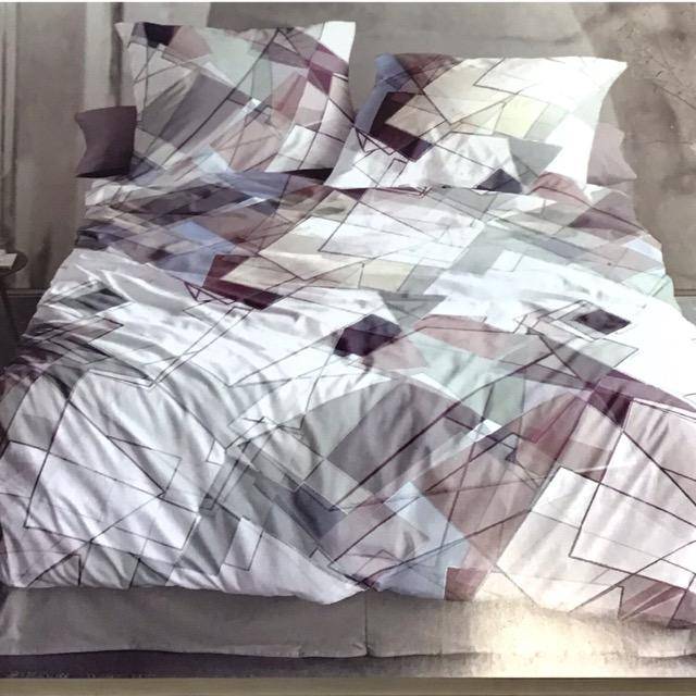 Irisette Mako-Satin Bettwäsche Geometria Multi 135 x 200 cm 