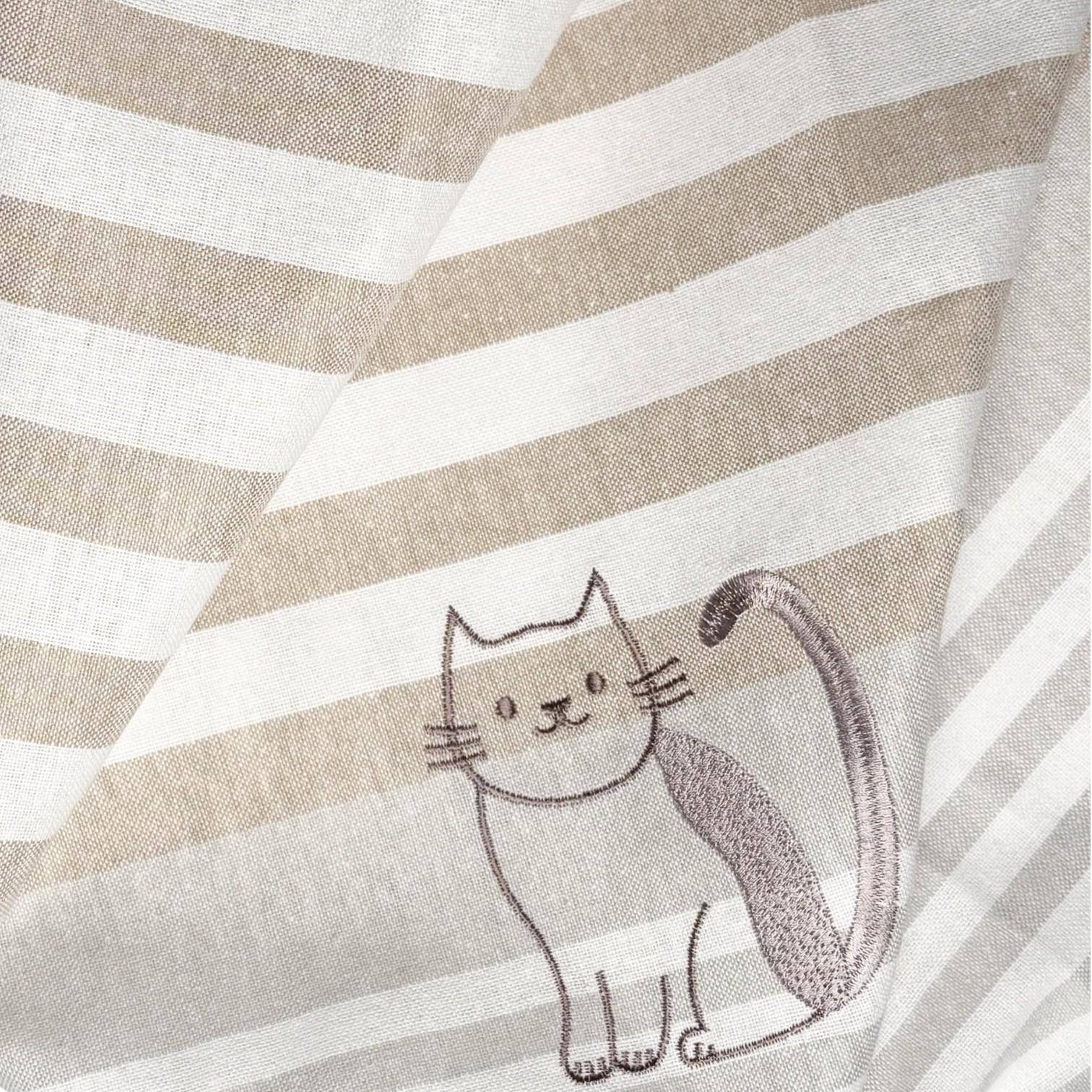 Landlust Geschirrtuch Katze  - bestickt