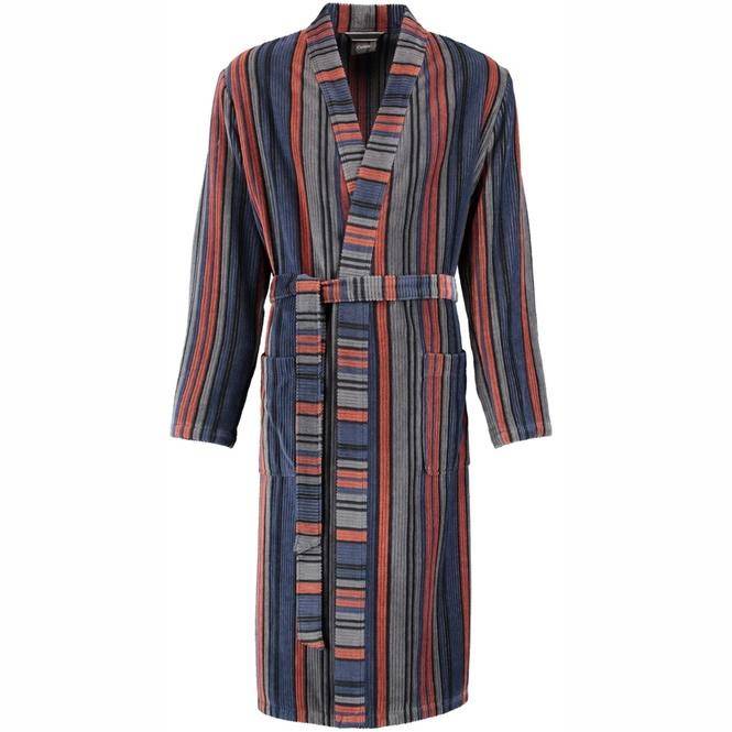 Cawö Herren Bademantel Kimono gestreift Größe 48