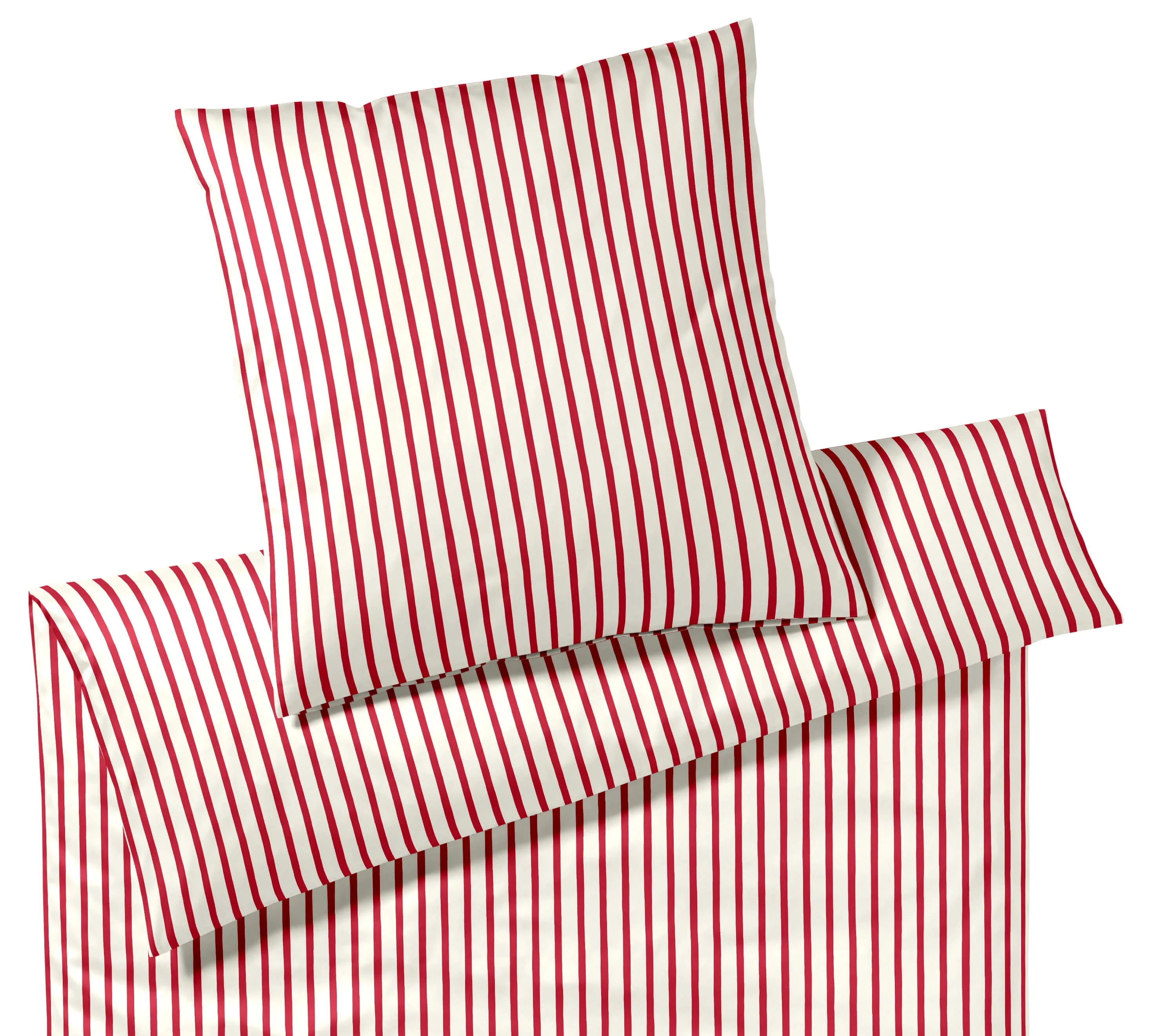 Elegante Comfort Satin Bettwäsche Double Rot 155 x 220 cm