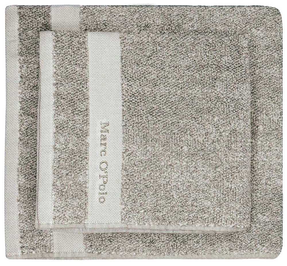 MARC O'POLO Melange Beige Ecru Waschhandschuh 16 x 22 cm