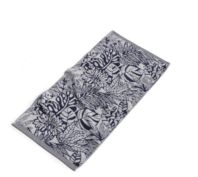 Möve Frottiertuchserie Brooklyn Botanic Nature-Deep Sea Handtuch 50 x 100 cm