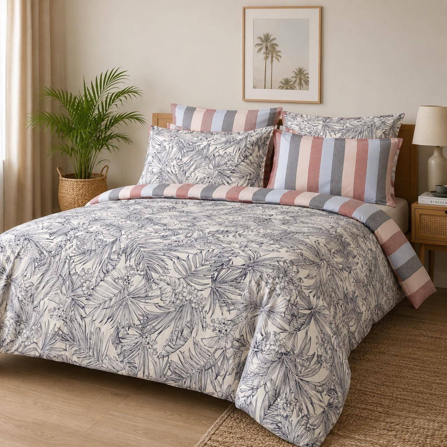 Tommy Hilfiger Bettwäsche Tropical White 135 x 200 cm