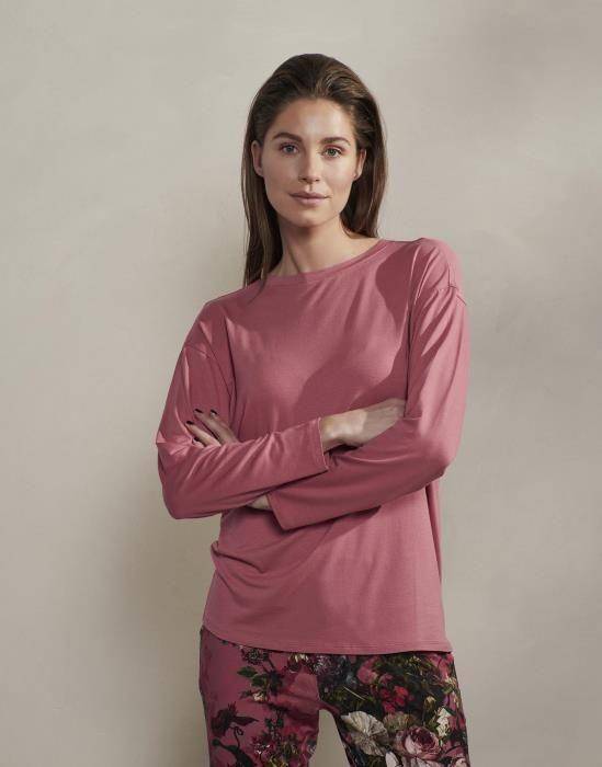 ESSENZA langärmeliges Top Denna Uni Magnolia Pink in XL