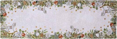 Sander Tischläufer Christmas Frame Grün 32 x 96 cm