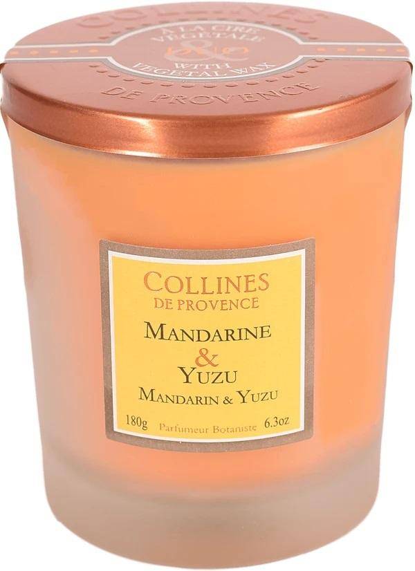 Von Collines De Provence - Duftkerze Mandarine und Yuzu 180g