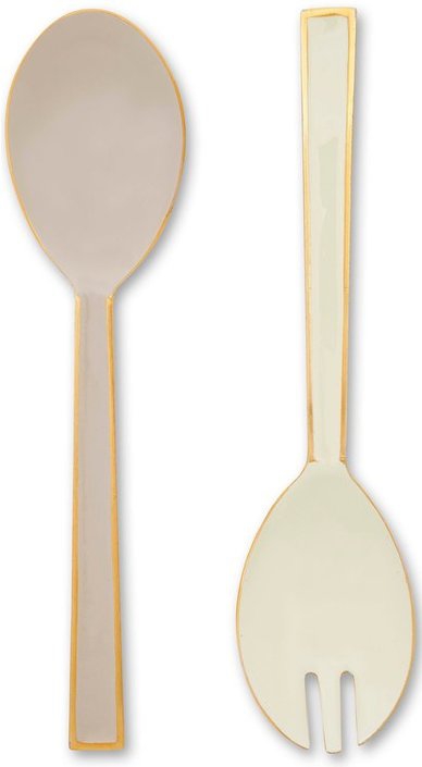 Pip Studio Spring to Life 2er Set Salatbesteck Fb.Off White