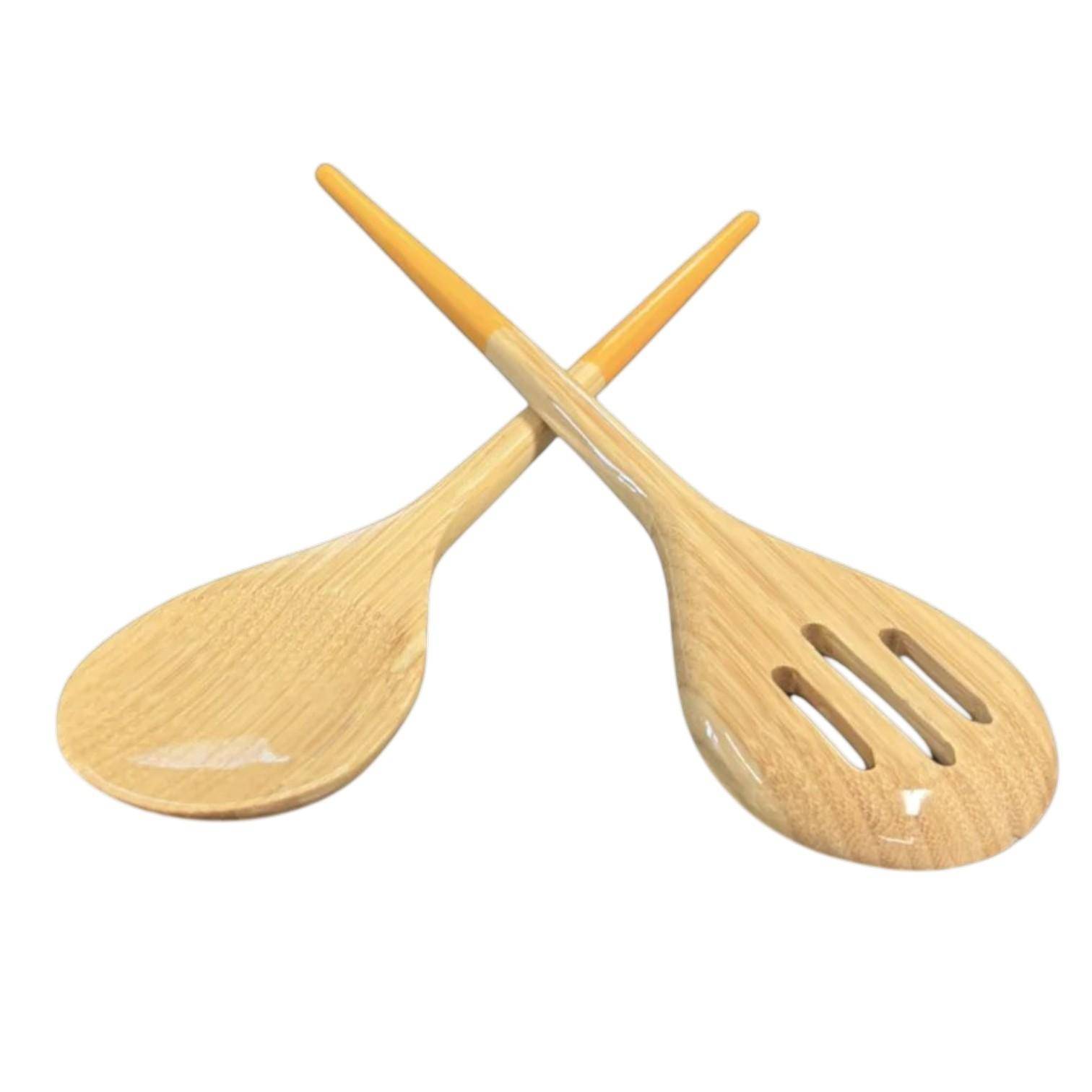 albert. L Bambus Bambus-Besteck-Set 32,5 cm in Gelb 