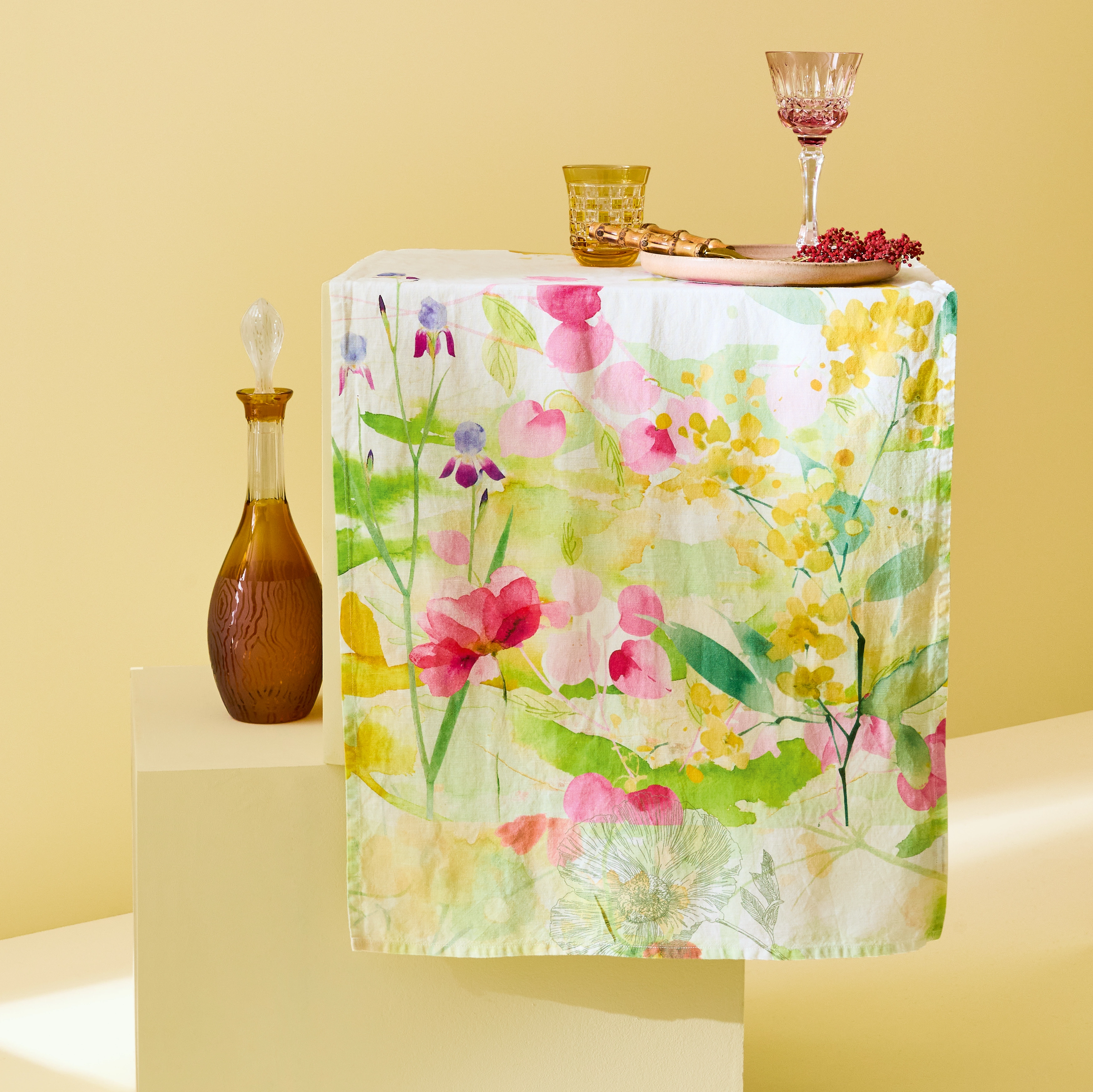 Garnier Thiebaut Serviette Souffle Fleuri Printemps