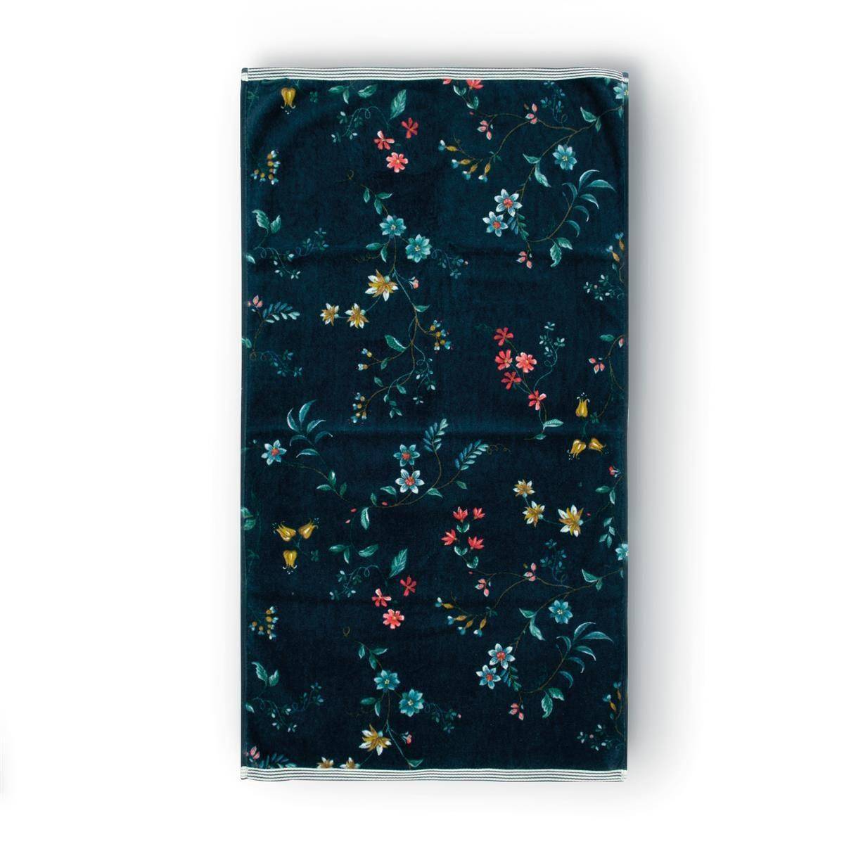 PiP Studio Les Fleurs Dark Blue Handtuch 55 x 100 cm