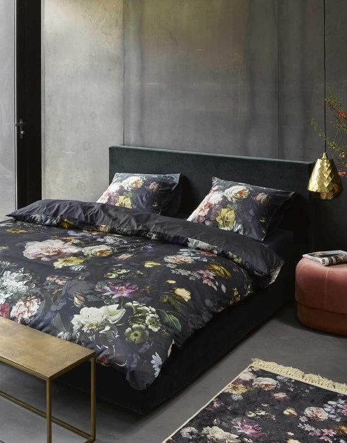 Essenza Bettwäsche Fleur Nightblue 260 x 220 + 2 mal 60 x 70 cm